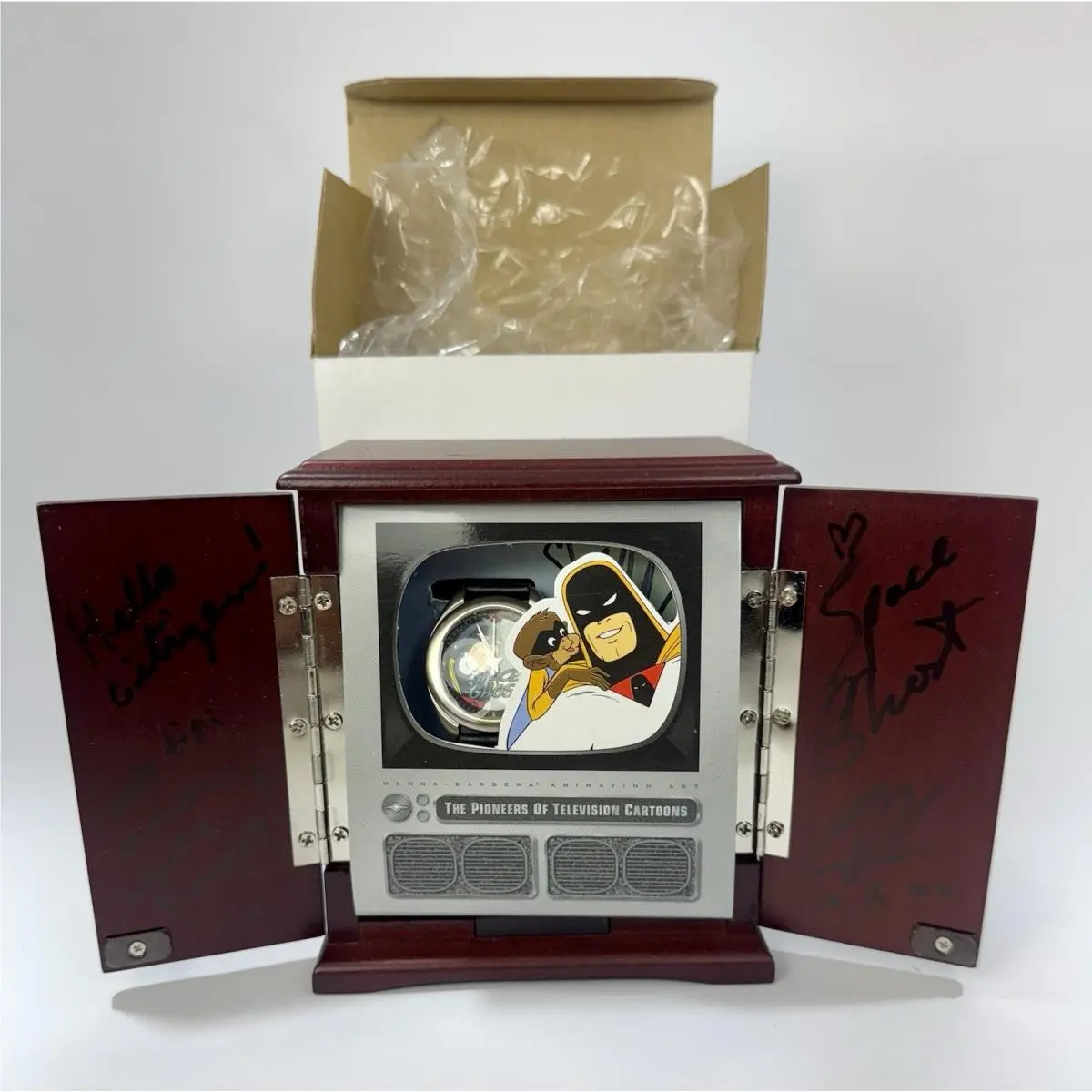 Signed George Lowe Space Ghost Fossil Limited Edition Wristwatch in Cabinet Nos