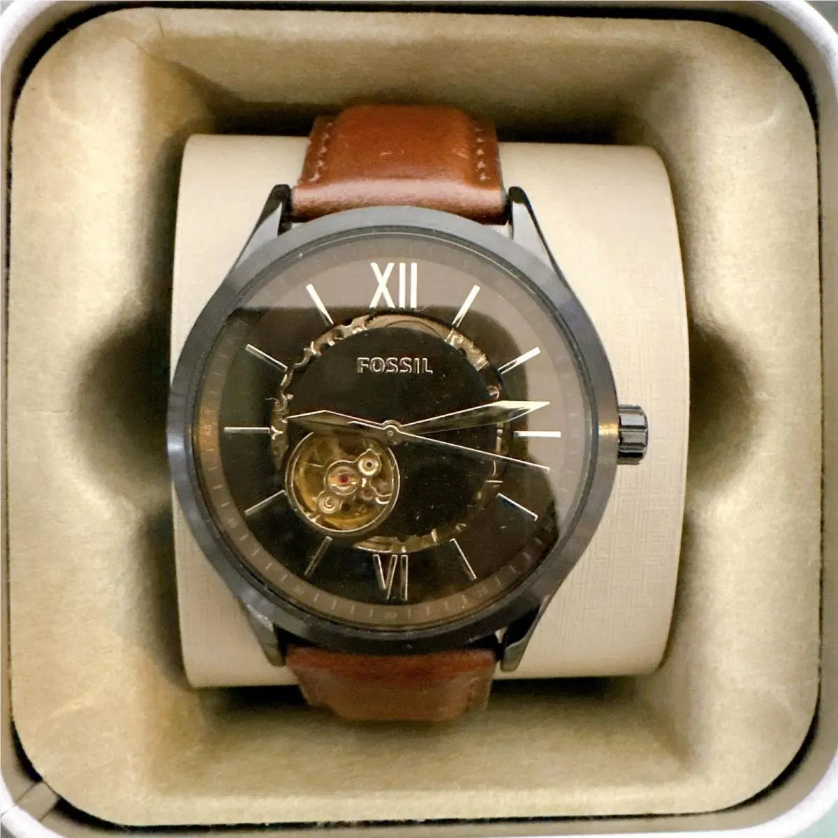 Fossil BQ2651 Fenmore Automatic Brown Leather Watch