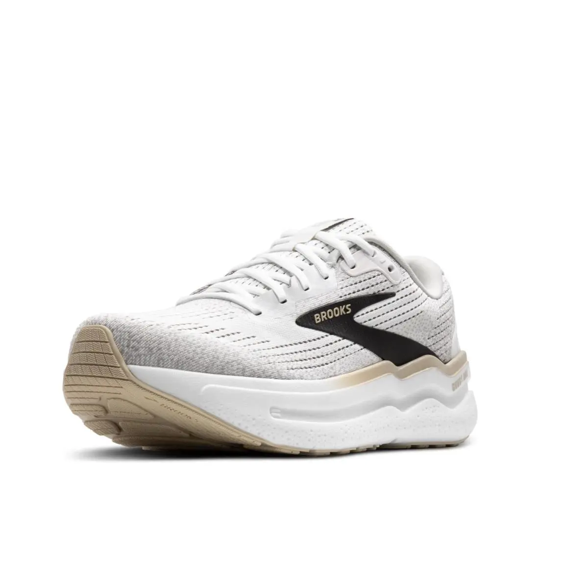 Brooks Mens` Ghost Max II Running Shoes - White/pelican/oyster - White/Pelican/Oyster