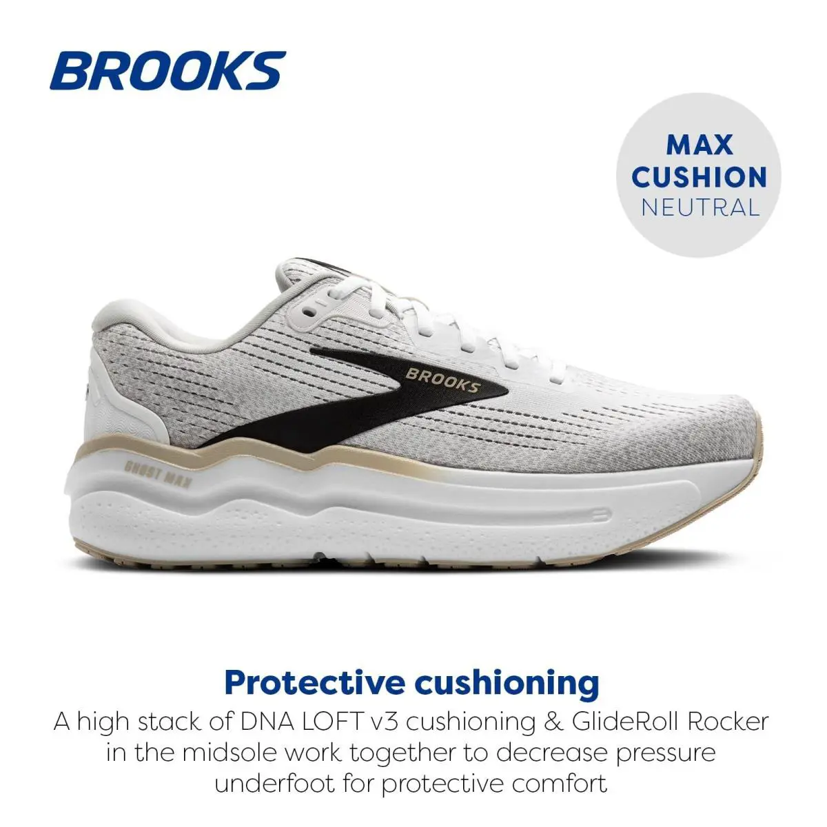 Brooks shoes - White/Pelican/Oyster (UPC: 195394548099) 0