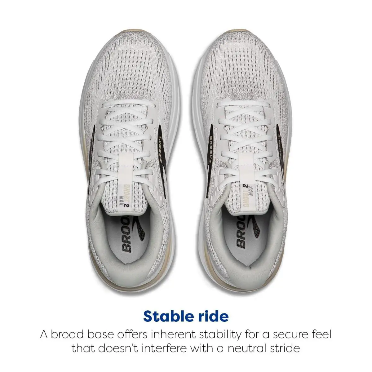 Brooks shoes - White/Pelican/Oyster (UPC: 195394548099) 2