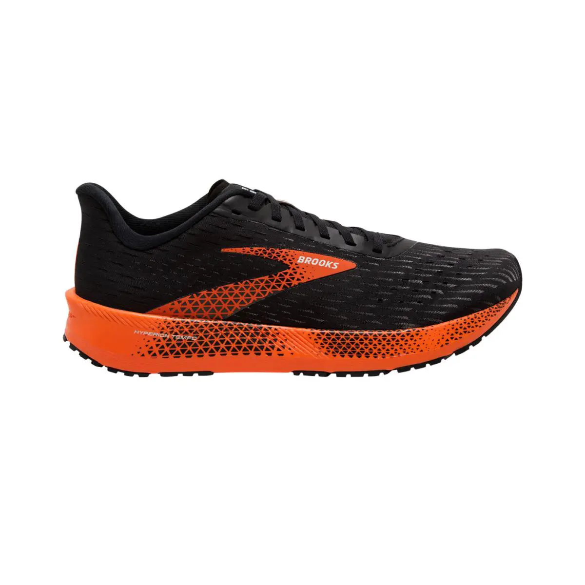 Brooks Men`s Hyperion Tempo Lightweight Running Shoe Black/flame/grey Sizes - Black/Flame/Grey