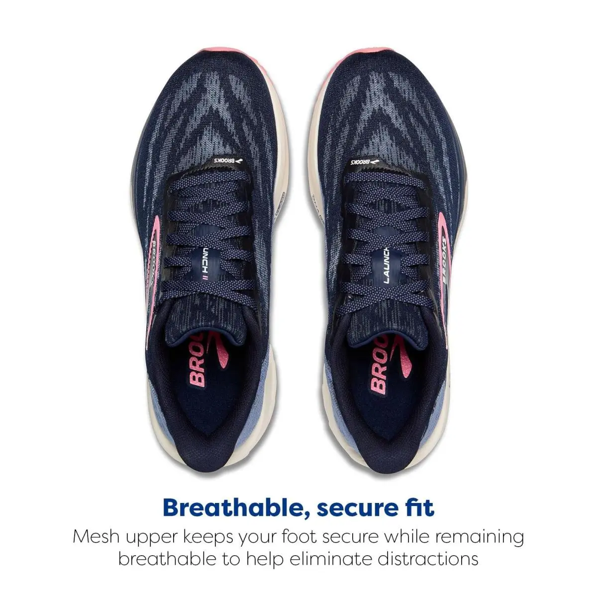 Brooks shoes - Peacoat/Blue/Peach (UPC: 195394588439) 2