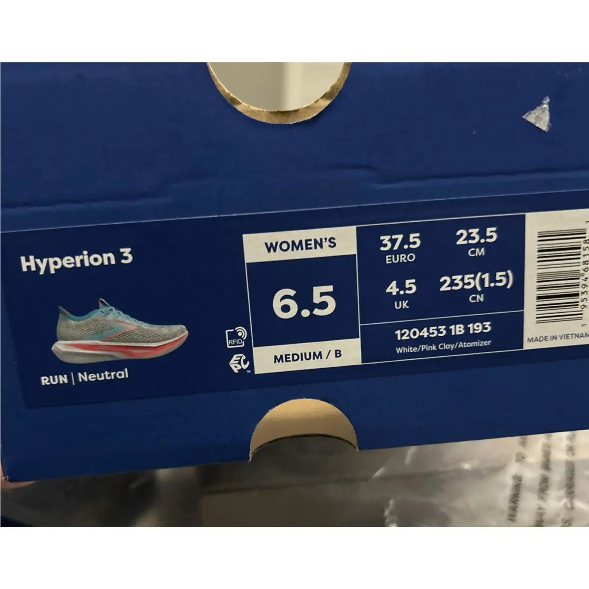 Brooks shoes - Brooks Hyperion 3 - Hyperion - 120453-1B-193 - White/Pink (UPC: 0195394681581) 13