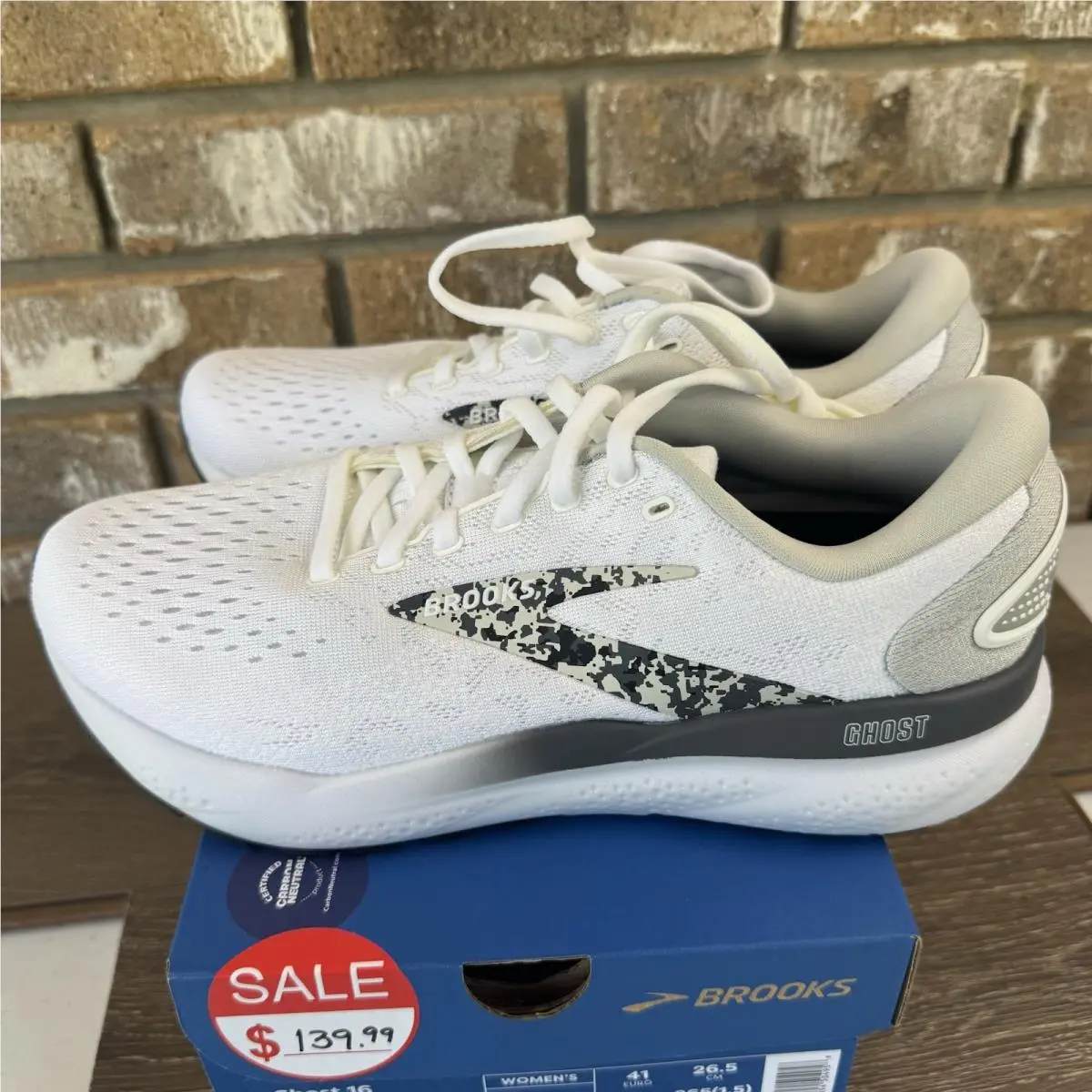 Brooks shoes - Brooks Ghost 16 - Ghost - 1204071B147 - White/ Oyster/ Lava/ Black 2