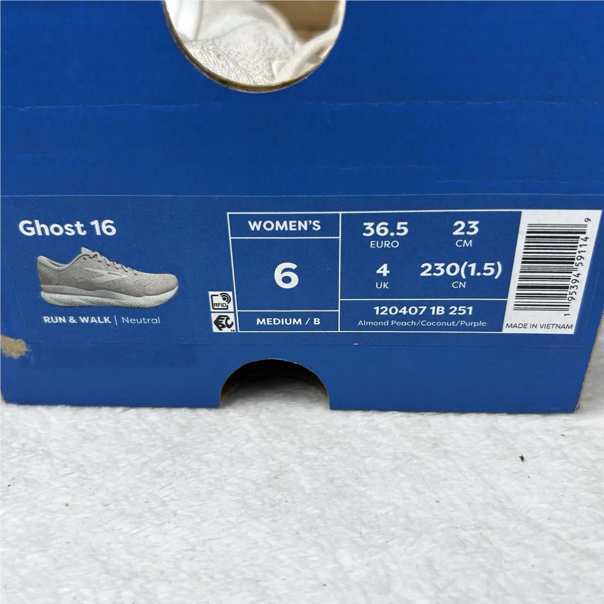 Brooks shoes - Brooks Ghost 16 - Ghost - 120407-1B-251 - Beige (UPC: 0195394591149) 14