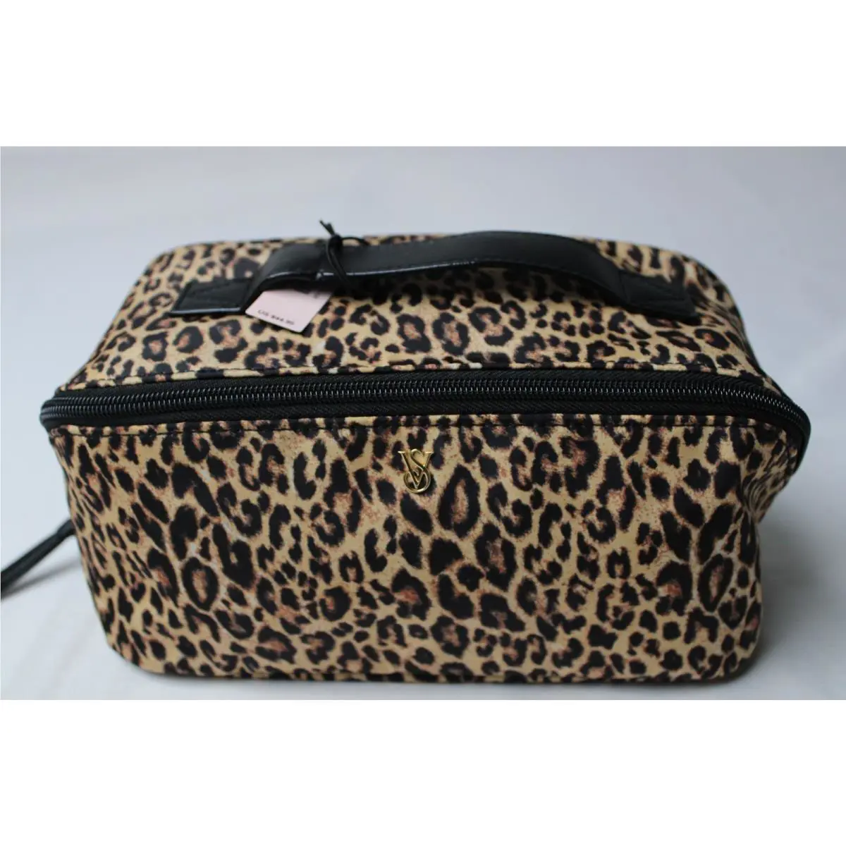 Victoria`s Secret Women`s 3-Piece Expandable Makeup Bag CA4 Leopard One Size