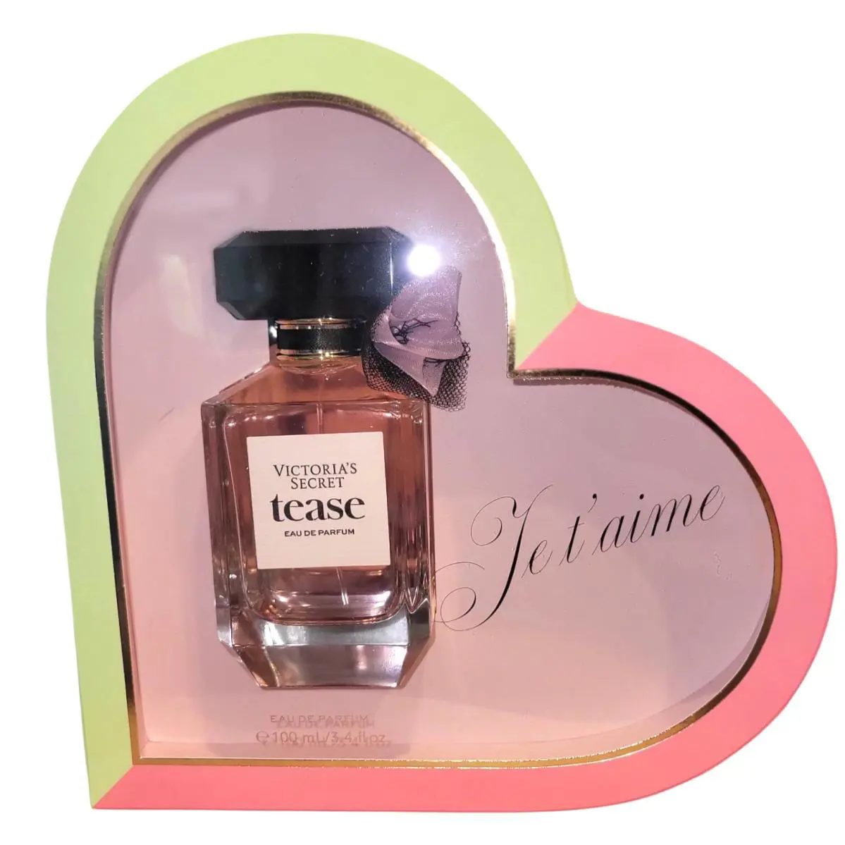 Victoria`s Secret Tease Eau De Parfum Spray 3.4 fl oz Heart Gift Box