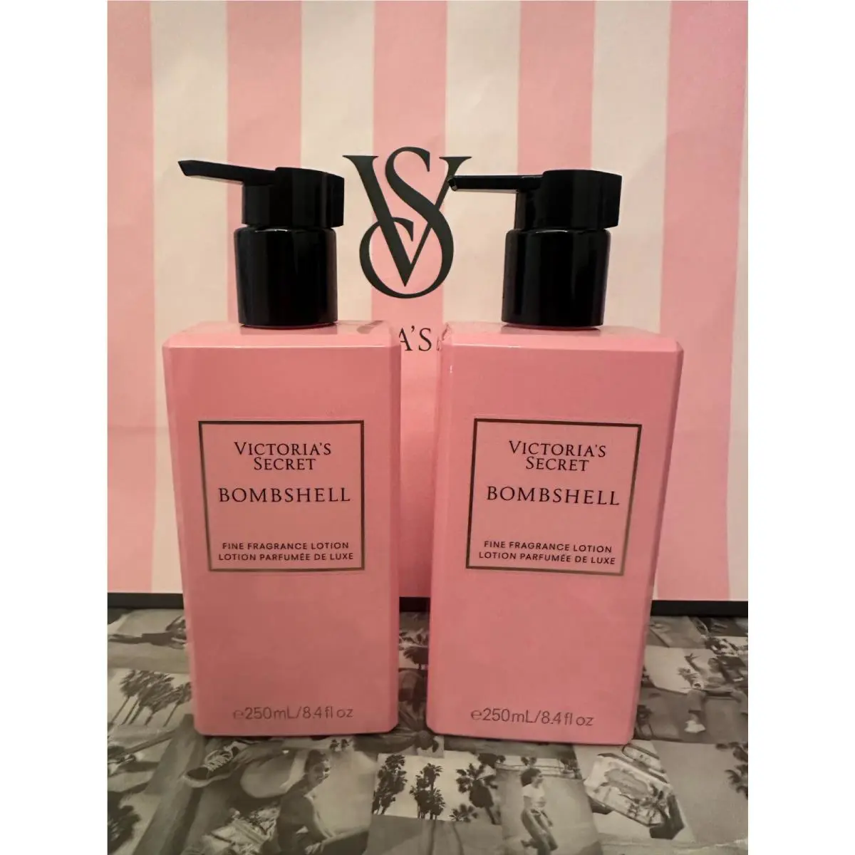 Set of 2 Victoria`s Secret Bombshell Fragrance Body Lotion 8.4 fl oz by Victoria's Secret