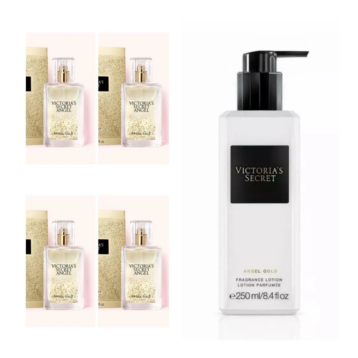 Victoria`s Secret Angel Gold Eau de Parfum 1.7 Fl.oz. 4 and Fragrance Lotion