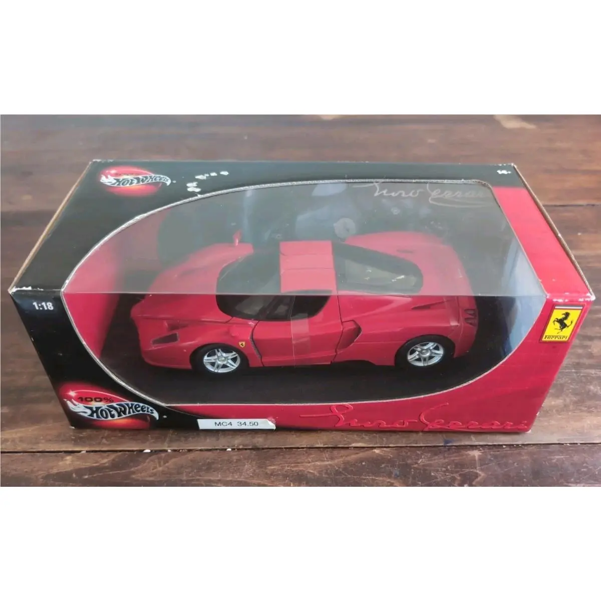 2002 Hot Wheels Enzo Ferrari Red 1:18 Scale Diecast Model
