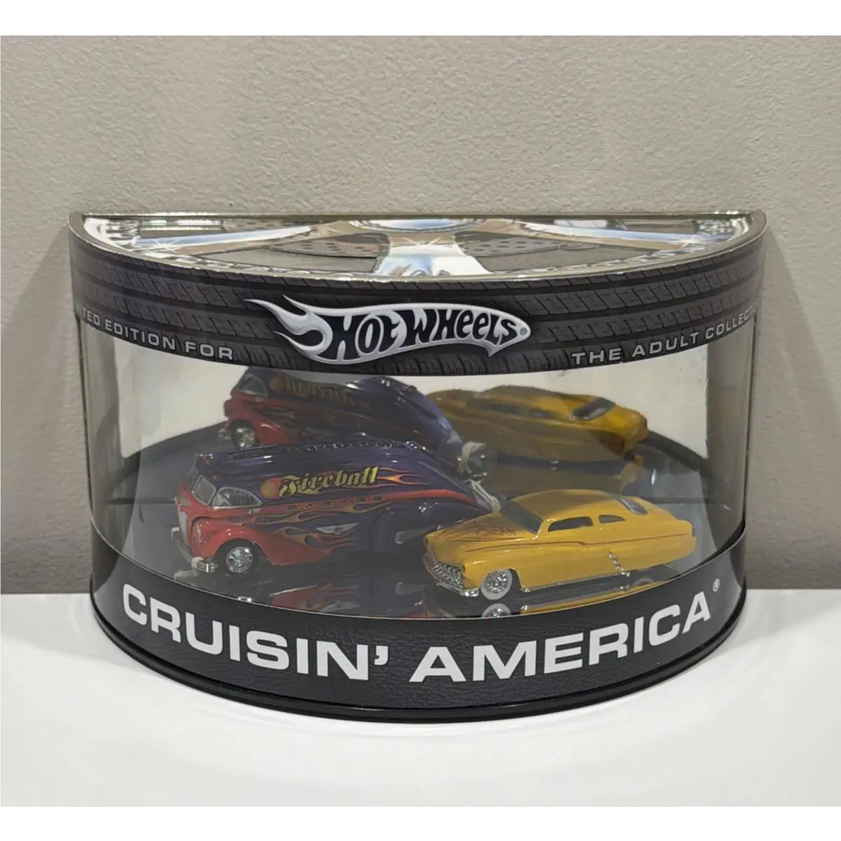 Cruisin America - Hot Wheels Oil Can - Purple Rocket Oil Yellow Merc Limited