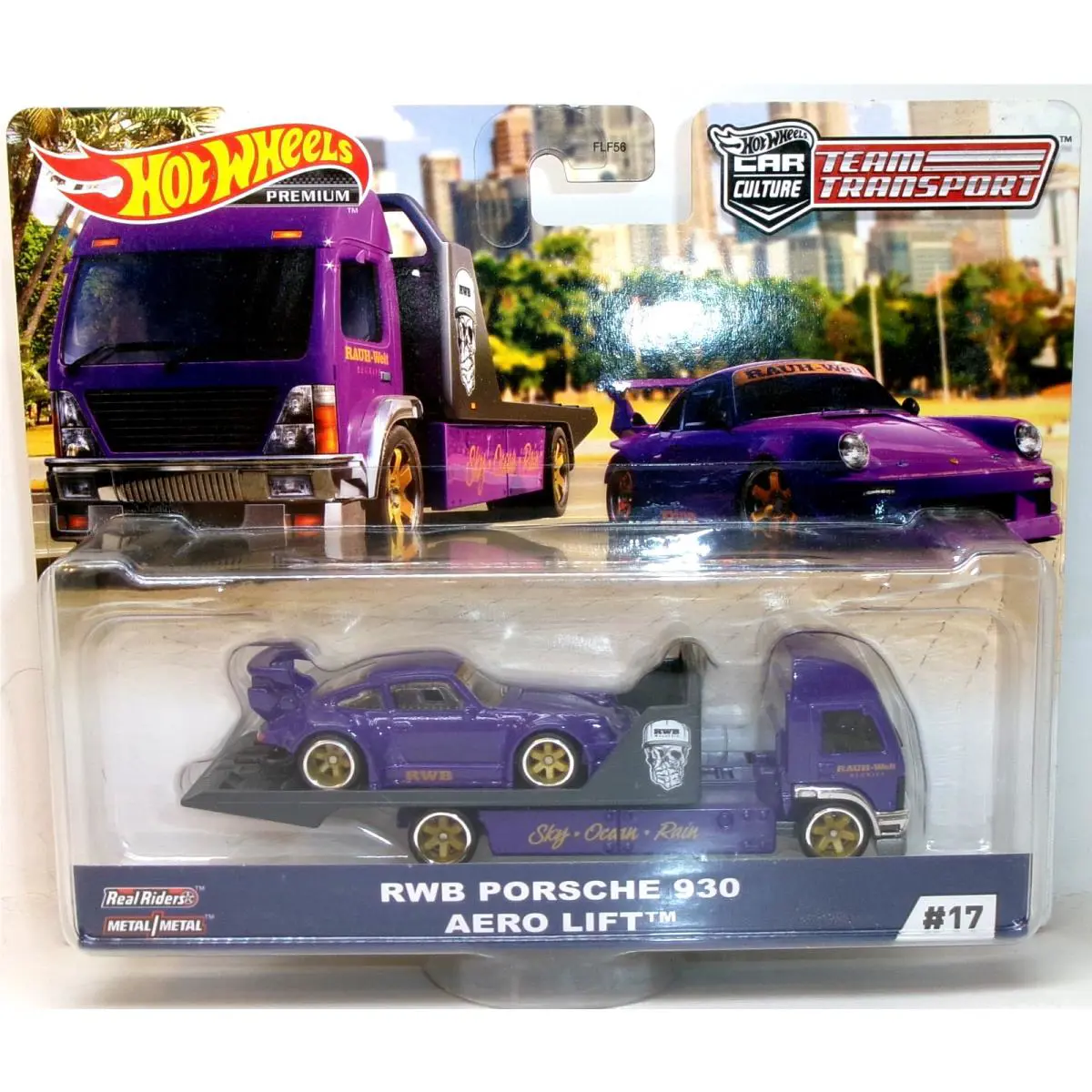 2020 Hot Wheels Premium Car Culture Team Transport Purple Rwb Porsche 930