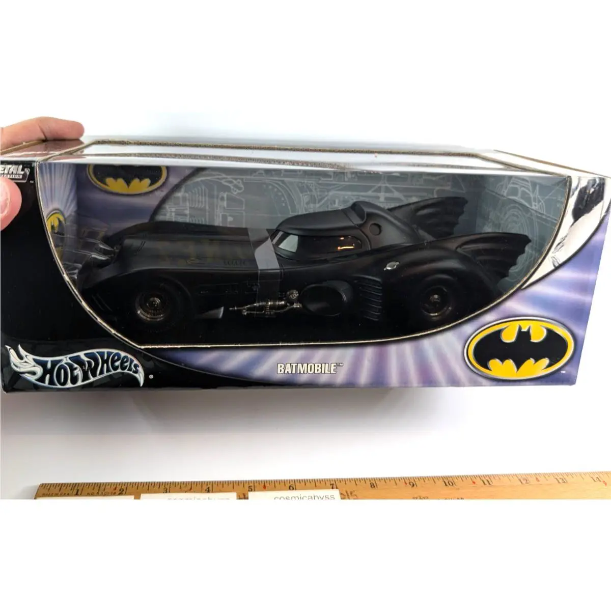 Batman Batmobile Hot Wheels Die-cast Car Mib 1:18 2003 Mint