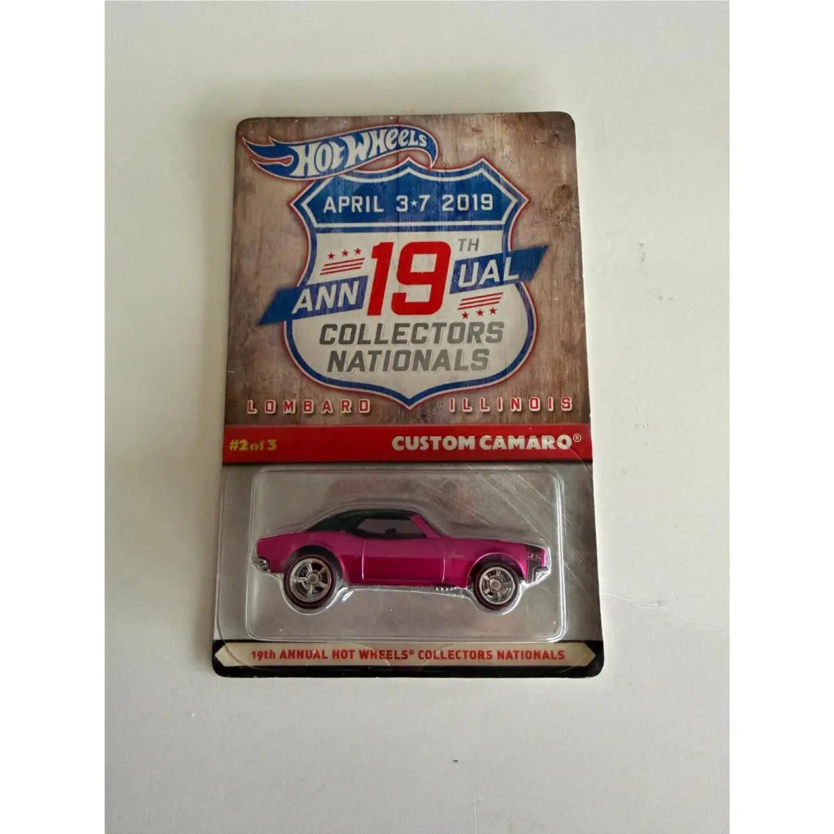 Hot Wheels 19th Annual Collectors Nationals Custom Camaro Pink D03