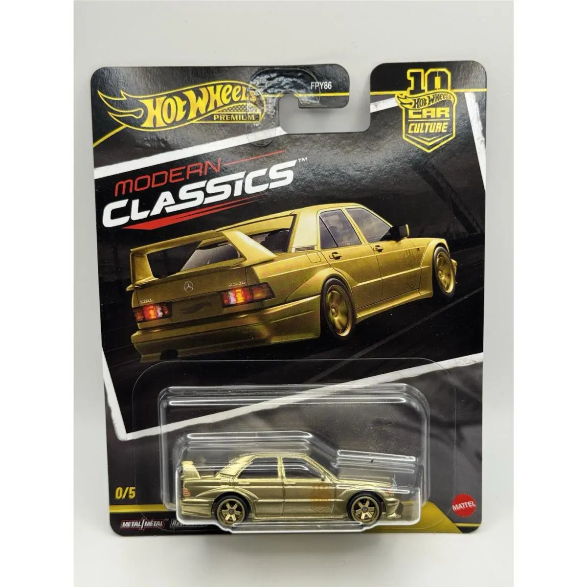Hot Wheels Car Culture Modern Classics Mercedes-benz 190 E 2.5-16 Evo Ii-chase