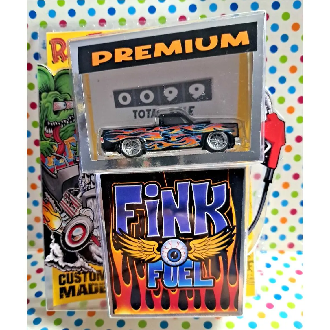 Hot Wheels 2025 Custom Rat Fink 83 Chevy Silverado Fuel Fink Black