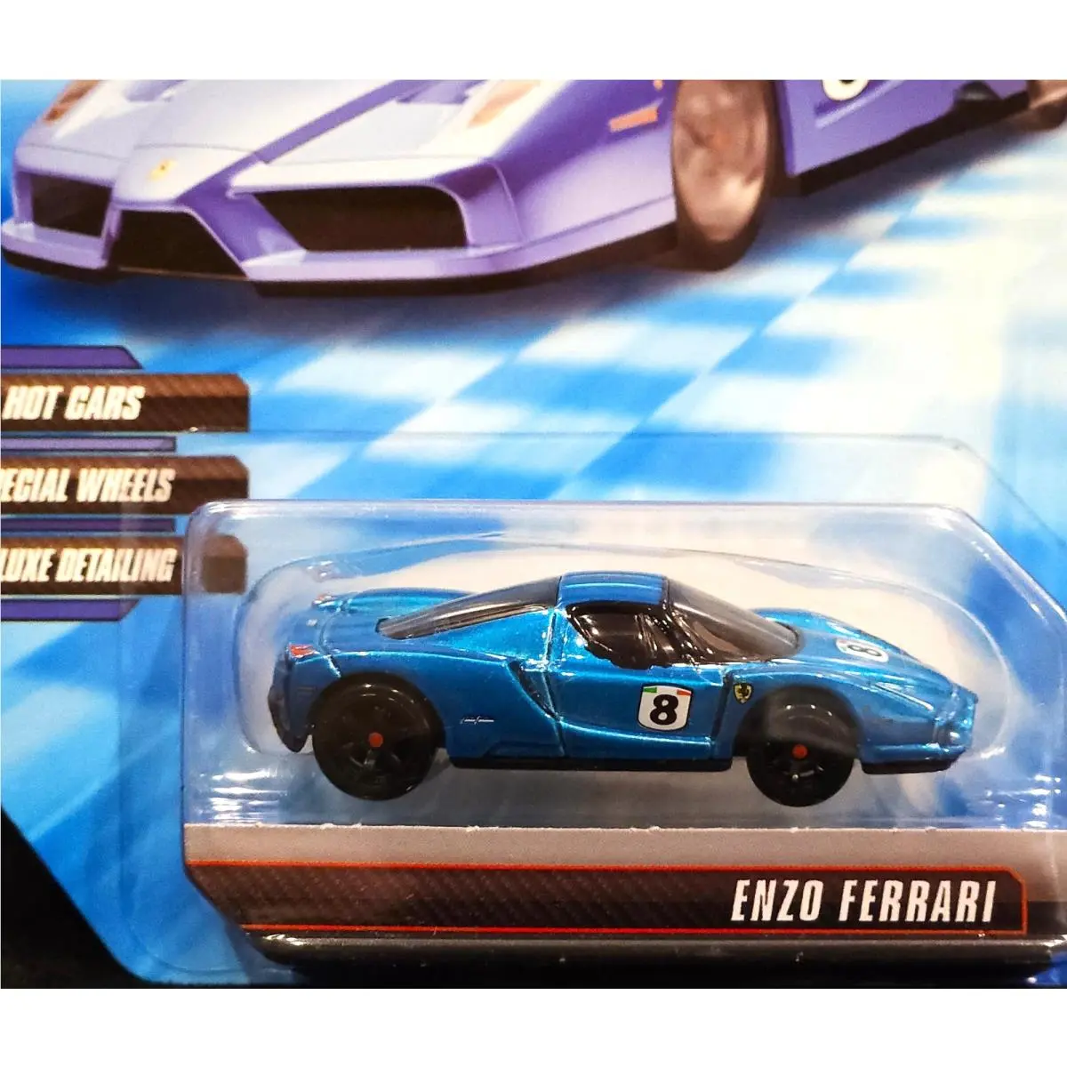 Hot Wheels Enzo Ferrari Speed Machines Premium Detailed Collectible Car Blue