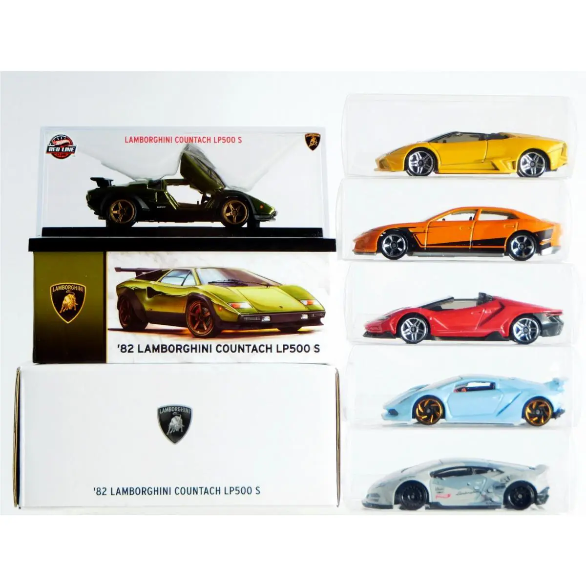 Hw- Lamborghini RLC-`82 Lamborghini Countach LP500 S 5 Lamborghini Loose