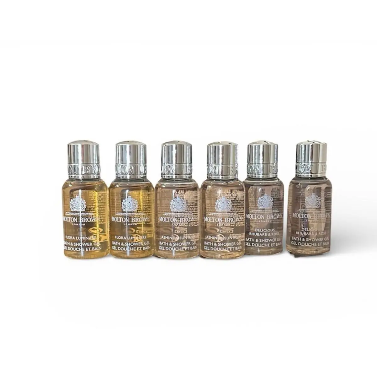 Molton Brown Flora Luminare Jasmine Rose Rhubarb Shower Gel 1 Oz 6 Bottles