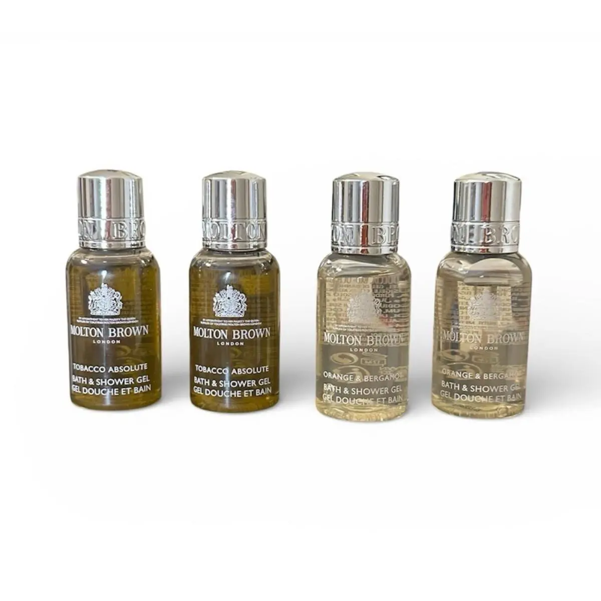 Molton Brown 4x Tobacco Absolute Orange Bergamot Bath Shower Gel