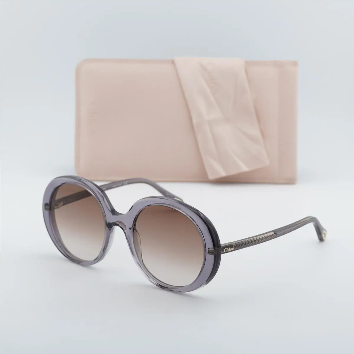 Chloe CH0007S 003 Shiny Grey/brown Gradient 54-21-140 Sunglasses