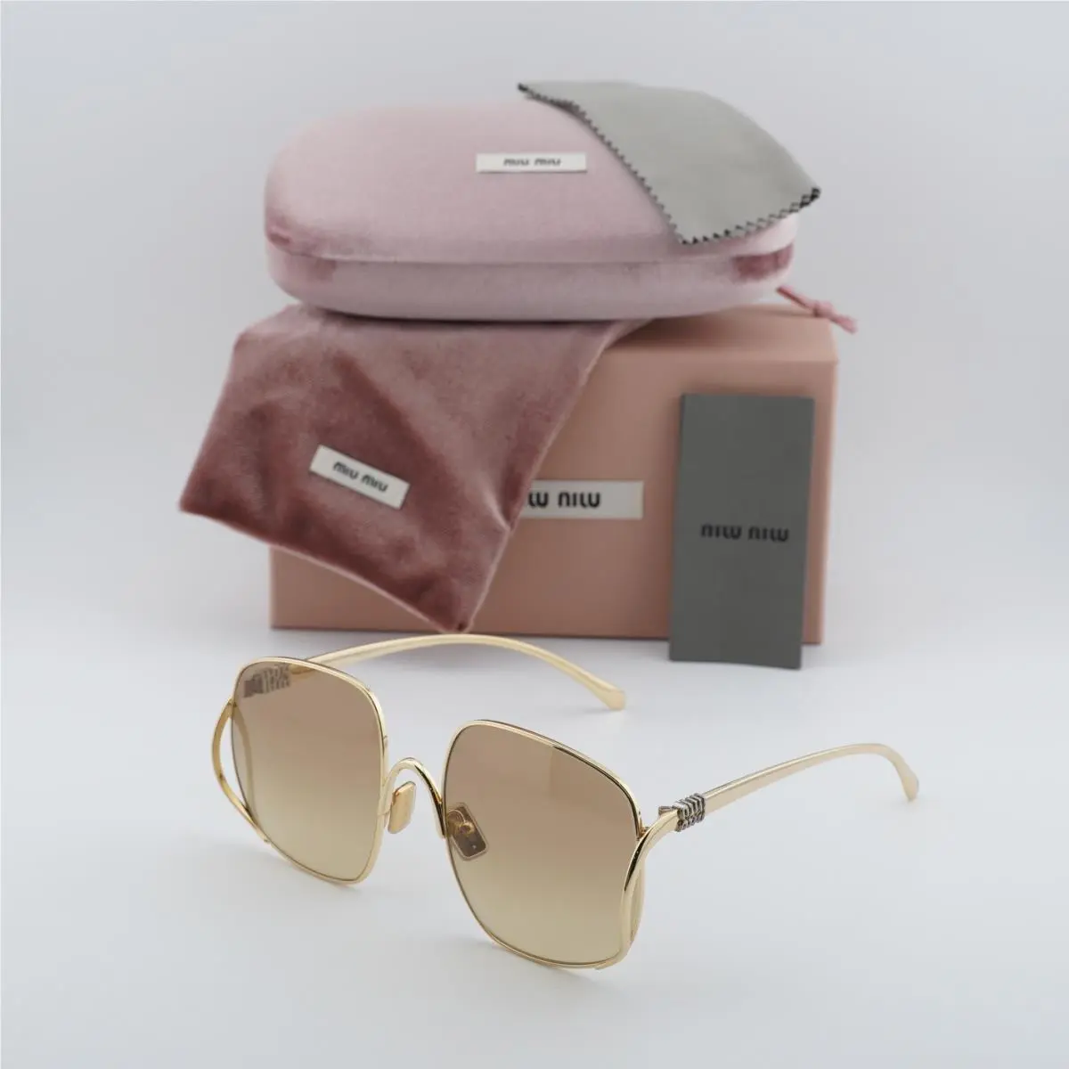 Miu Miu MUA57S 5AK20S Gold/brown Gradient 57-20-140 Sunglasses