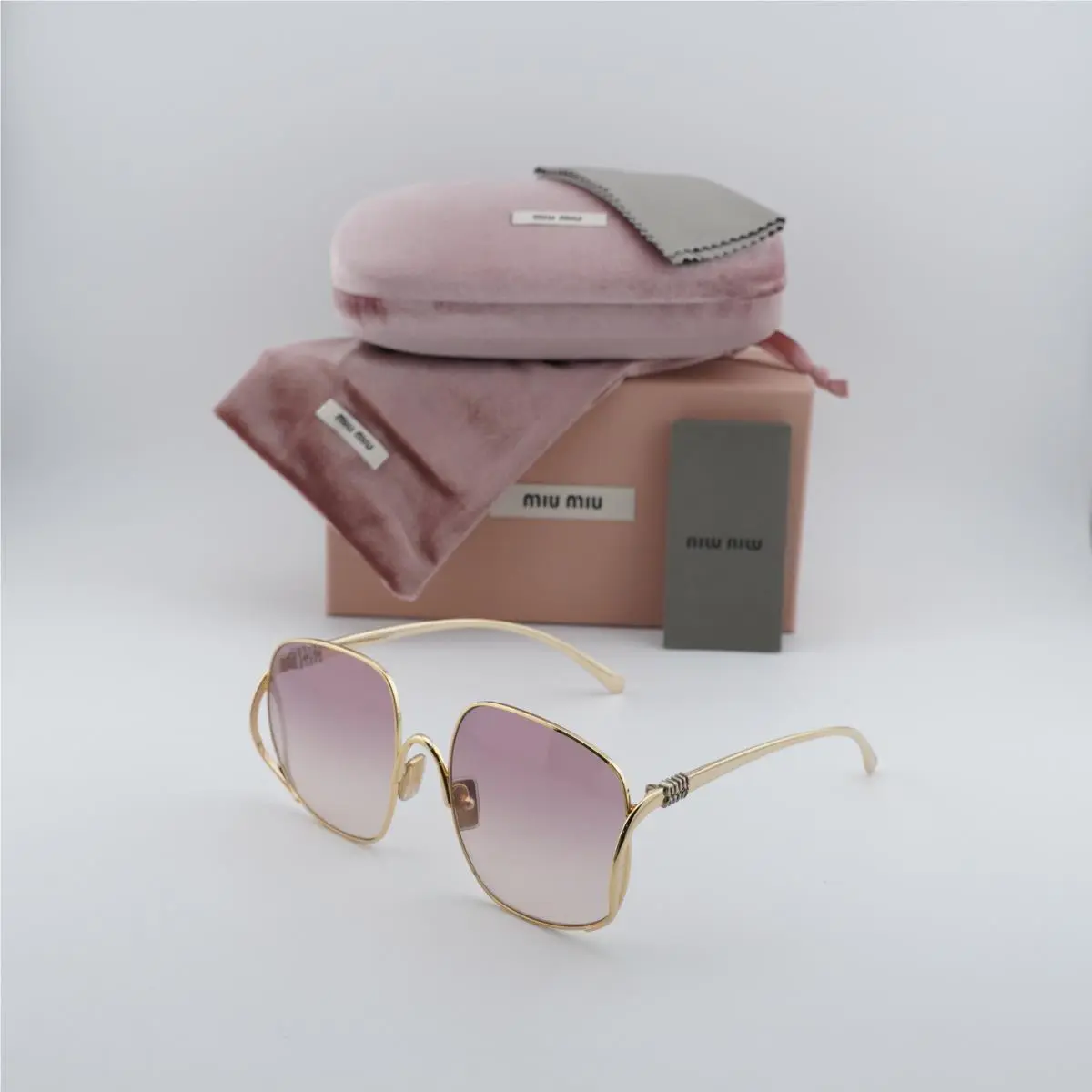Miu Miu MUA57S 5AK40S Gold/pink Gradient 57-20-140 Sunglasses