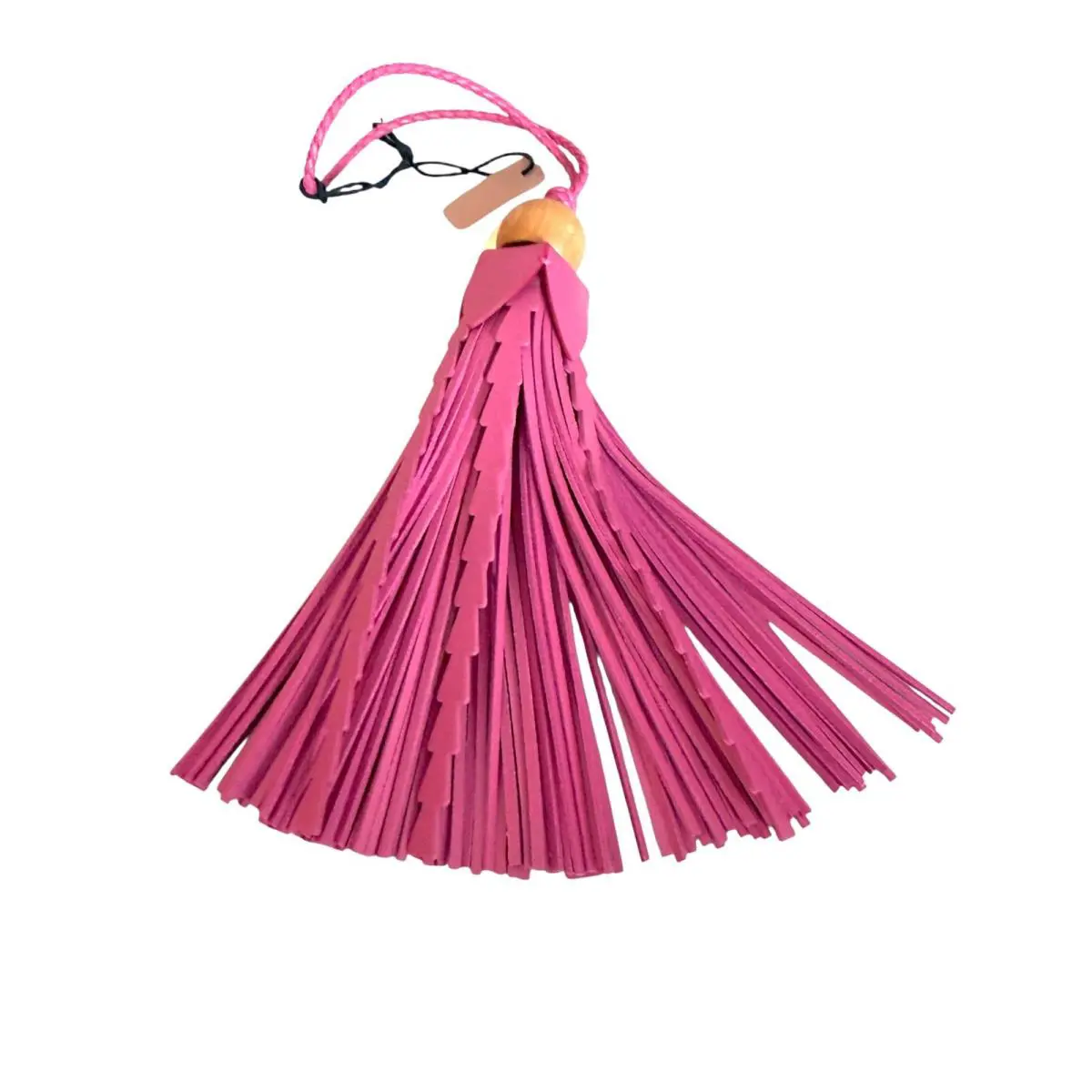 Miu Miu 5TL542 Leather Key Chain Bag Charm Bag Trick in Fuschia