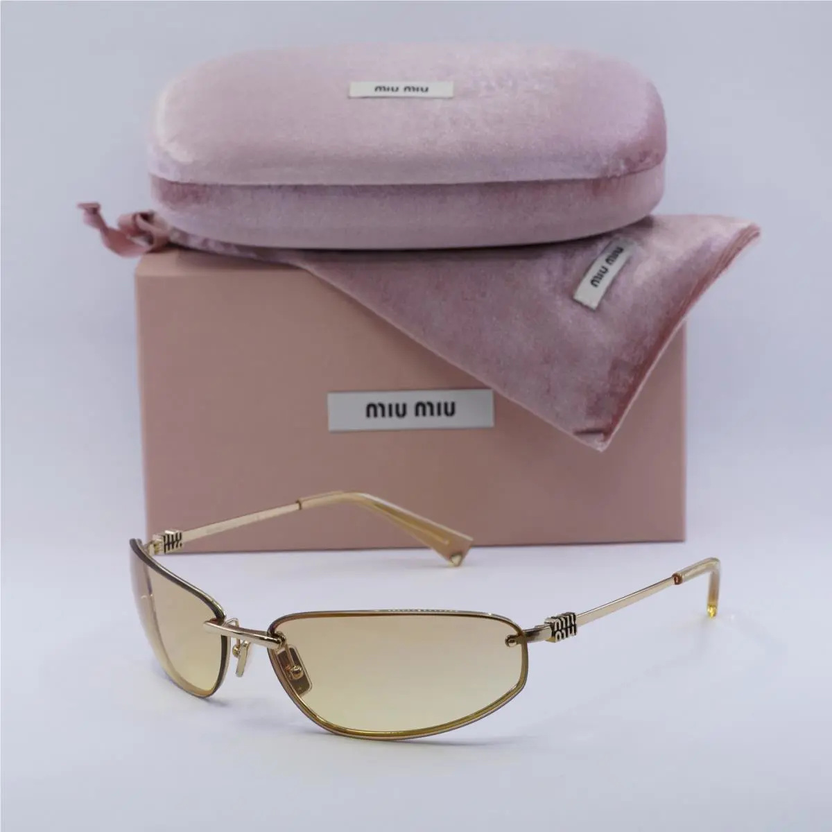 Miu Miu MUA50S 1BC8H1 Silver/silver to Clear Gradient Mirror 68-15-130
