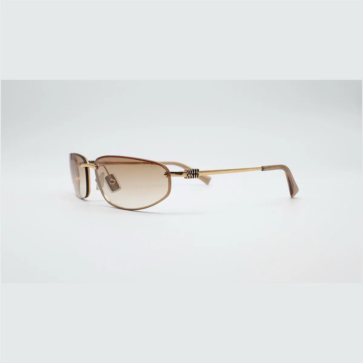 Miu Miu Gold/yellow Gradient MU A50S 5AK7RI 130MM Sunglasses