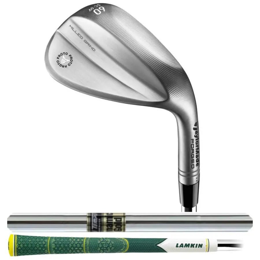 Masters Special Taylormade Milled Grind Proto Raw Wedge Dynamic Gold S300 Shaft - Gold