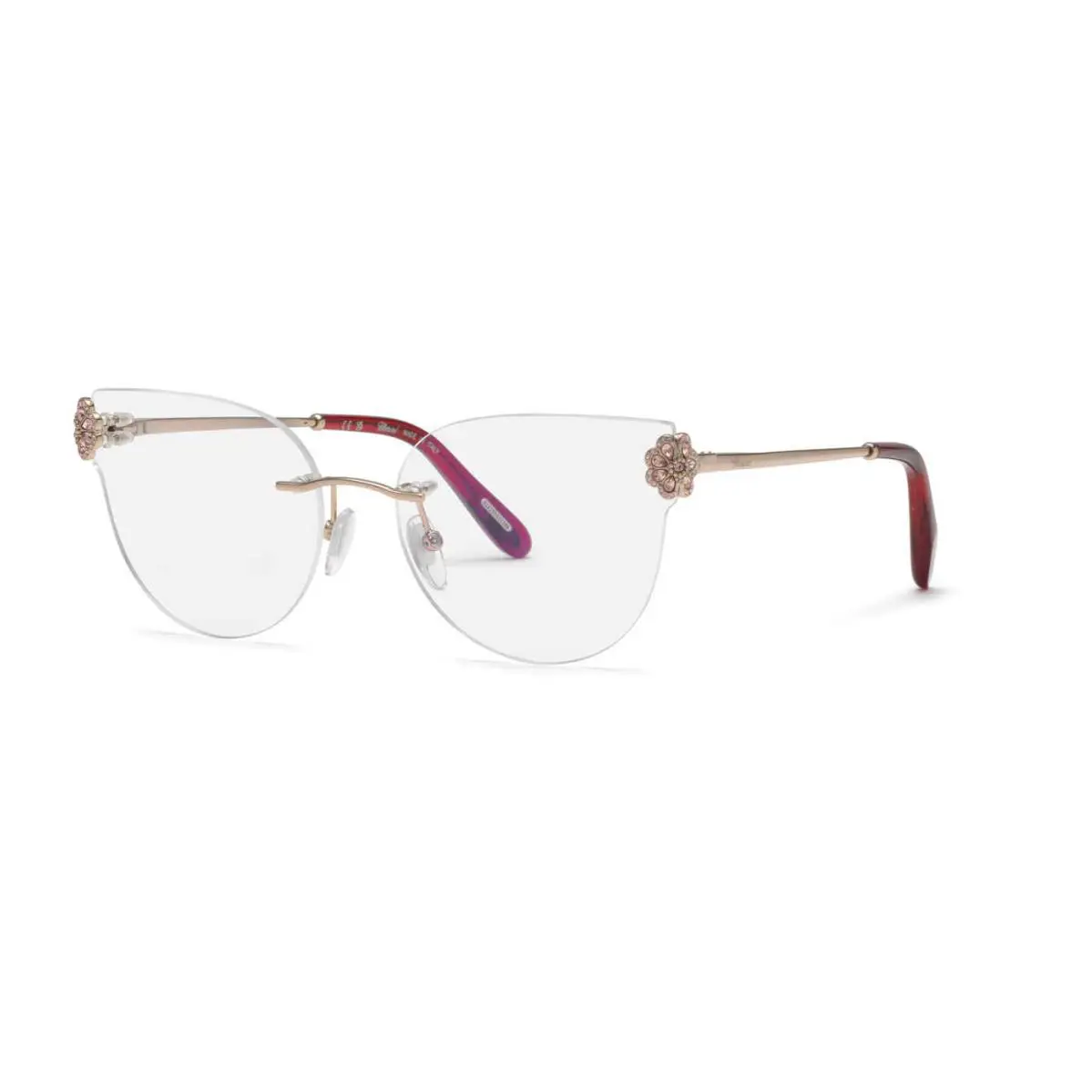 Chopard VCHL61S Eyeglasses Eye Glasses 0A39 Shiny Red Gold 56mm Un