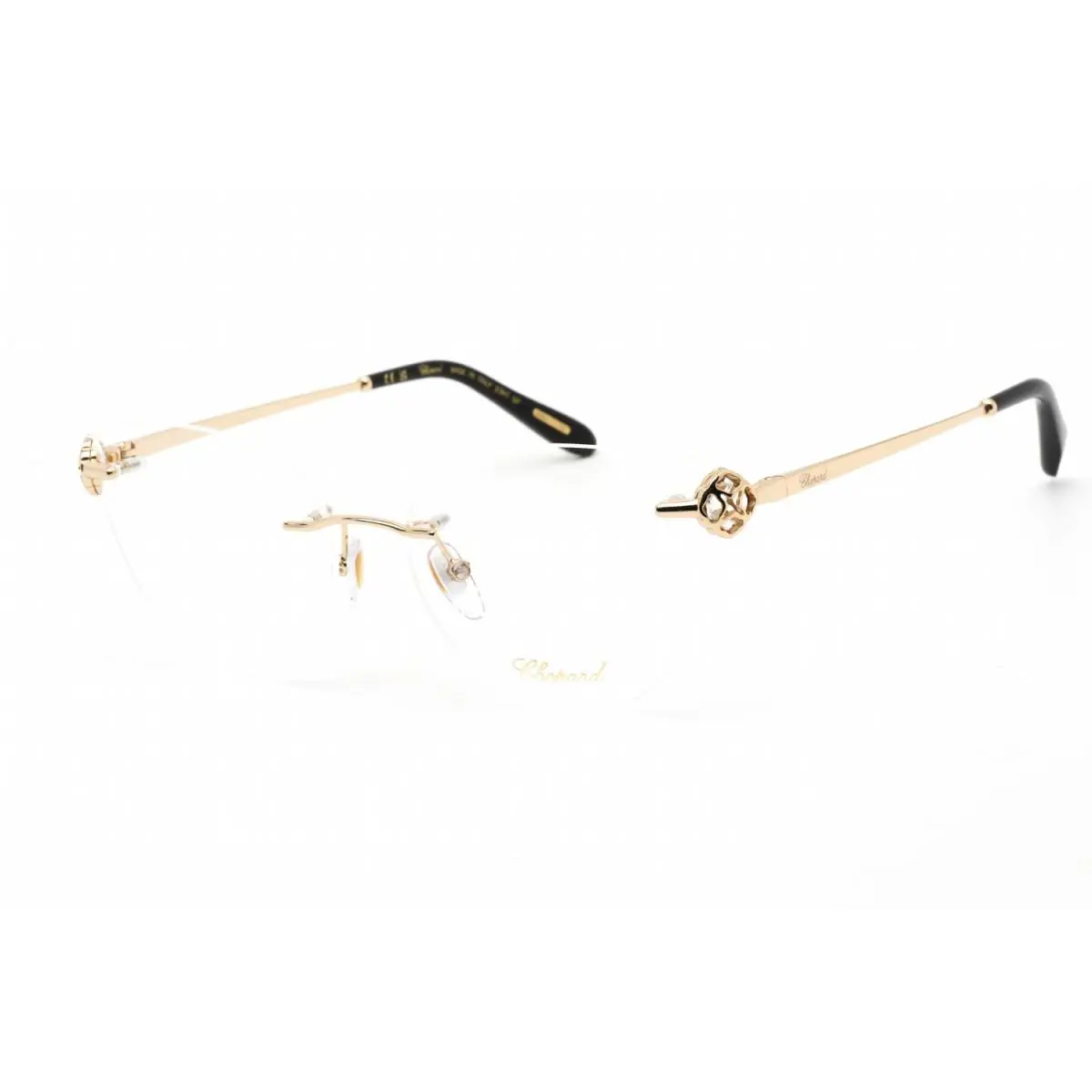 Chopard VCHF87S 300K Shiny Rose Gold 58mm Eyeglasses