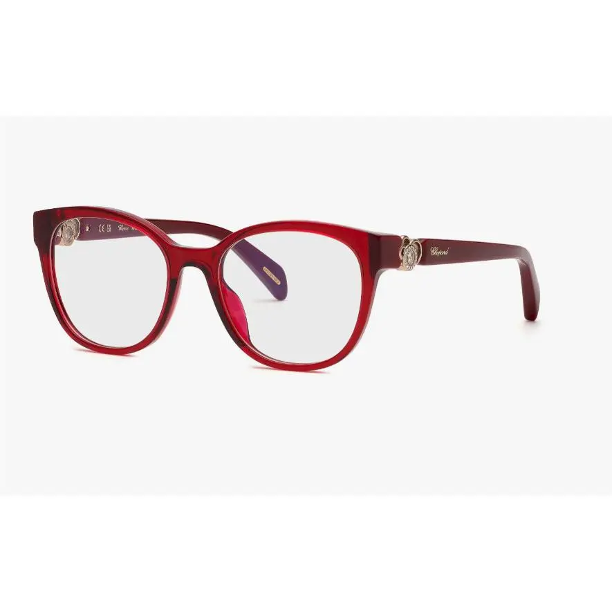 Chopard VCH356S 0954 Shiny Dark Burgundy 53mm Eyeglasses