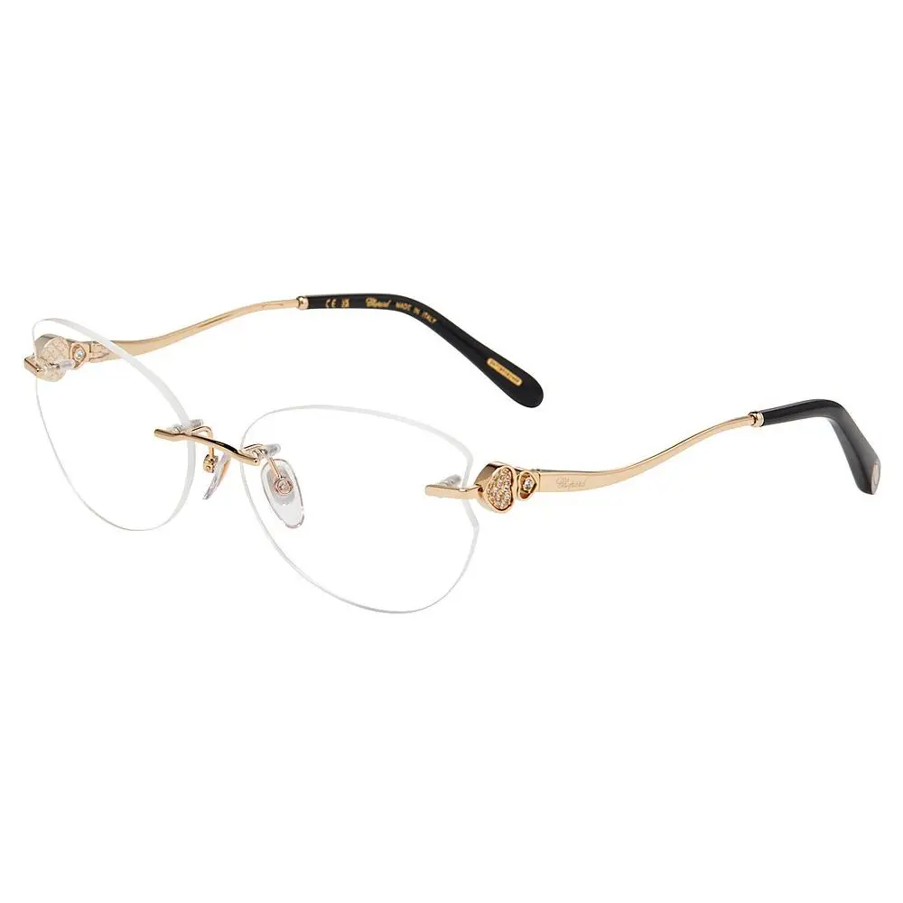 Chopard VCHL85S Eyeglasses Eye Glasses 0300 Rose Gold 60mm Unisex