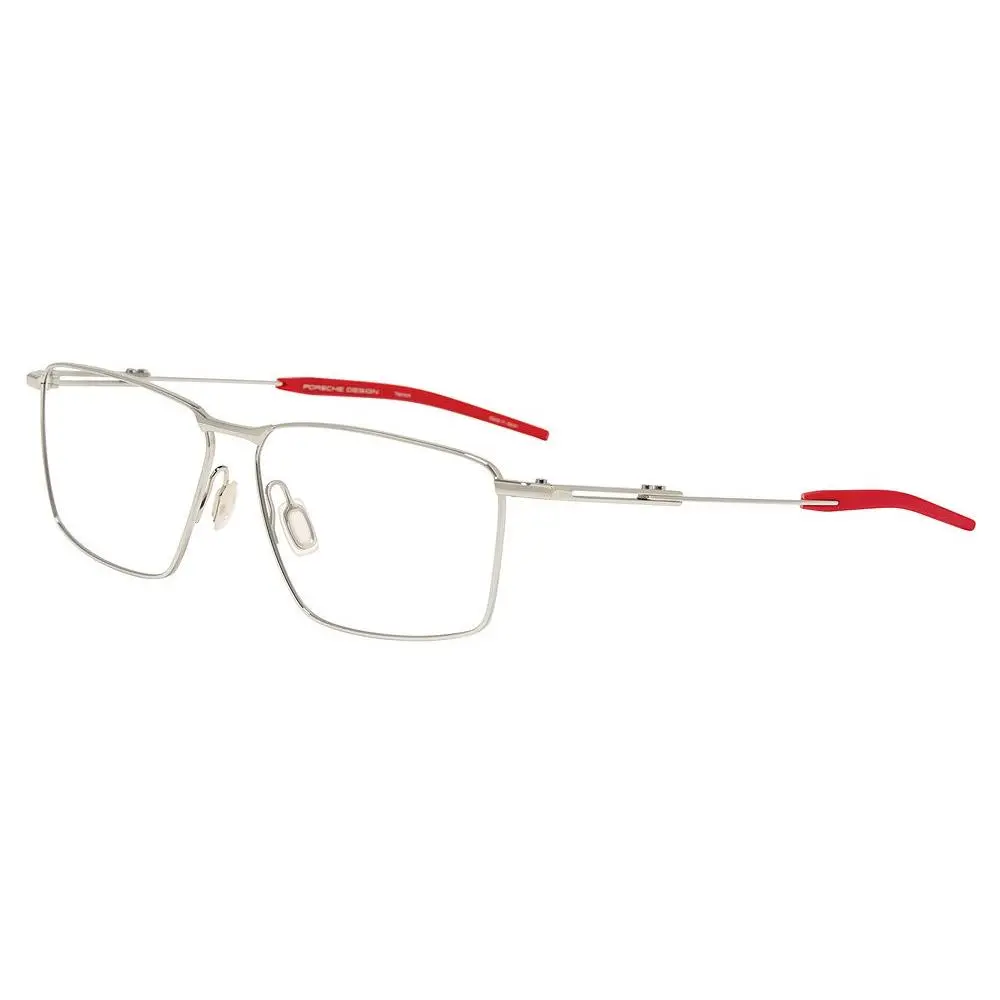 Porsche Design P81007 Eyeglasses Eye Glasses B000 Palladium/red 58