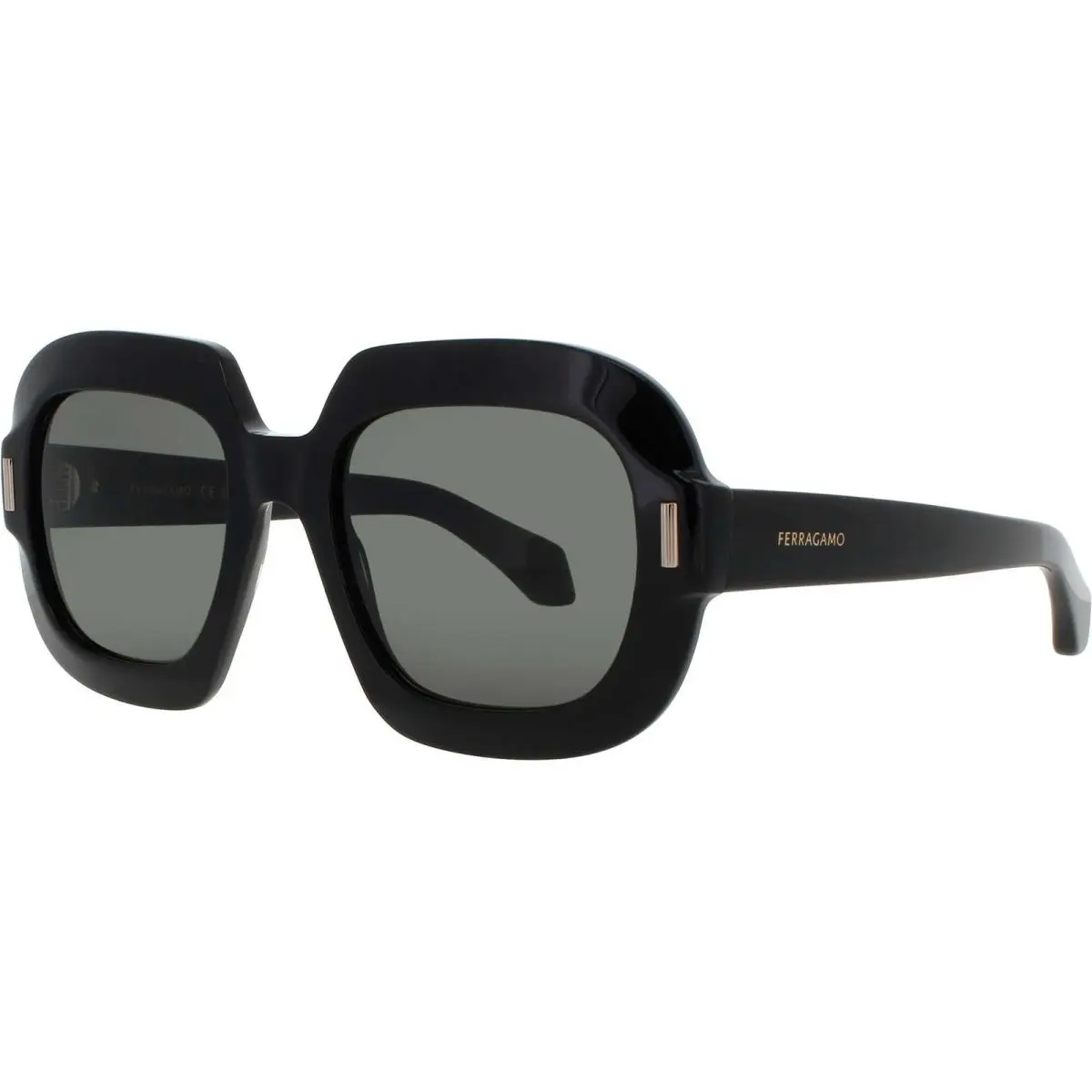 Salvatore Ferragamo Women`s Sunglasses Black Acetate Full Rim Frame SF2068SE 001
