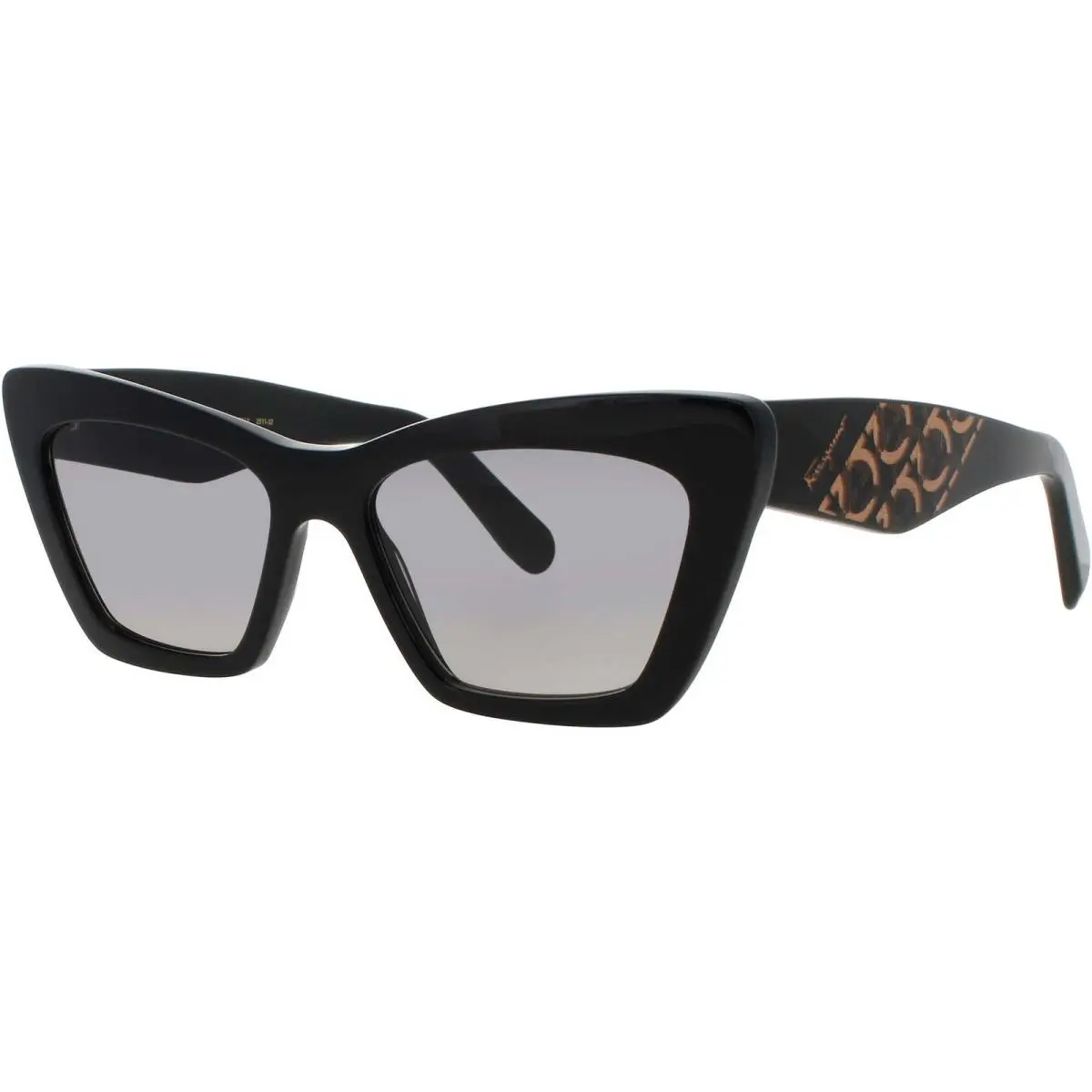 Salvatore Ferragamo Women`s Sunglasses Cat Eye Black Acetate Frame SF1081S 001