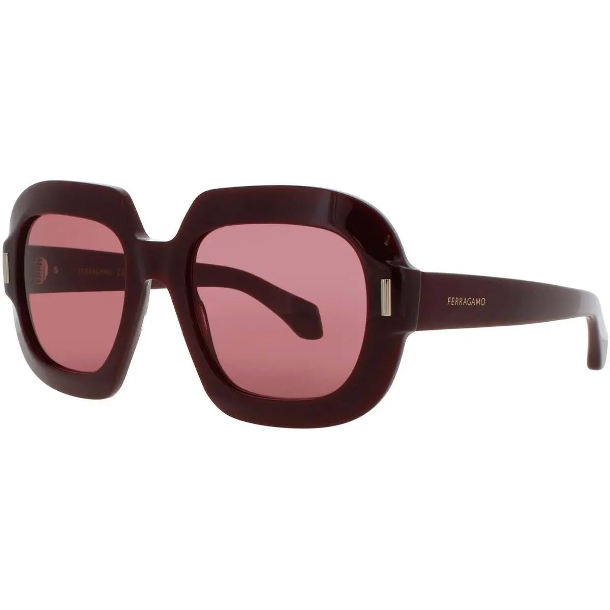 Salvatore Ferragamo Women`s Sunglasses Burgundy Full Rim Frame SF2068SE 606