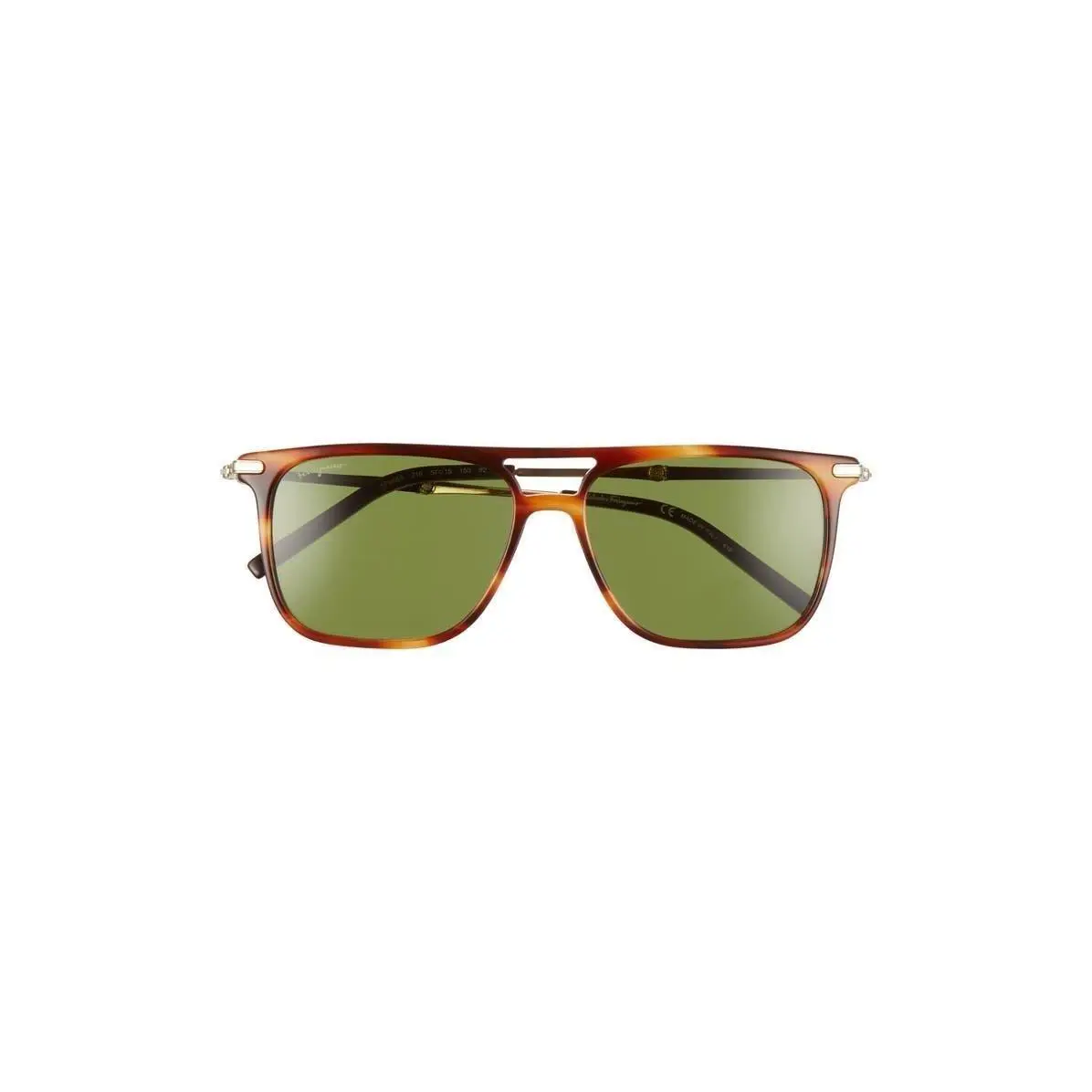 Ferragamo Men Salvatore Ferragamo 57mm Square Sunglasses Striped B