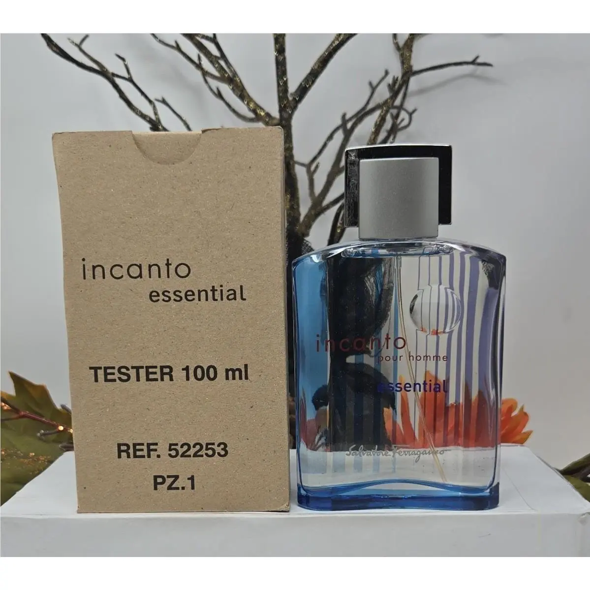 Salvatore Incanto Essential Pour Homme 3.4oz Edt Woody Aromatic Tester Cologne