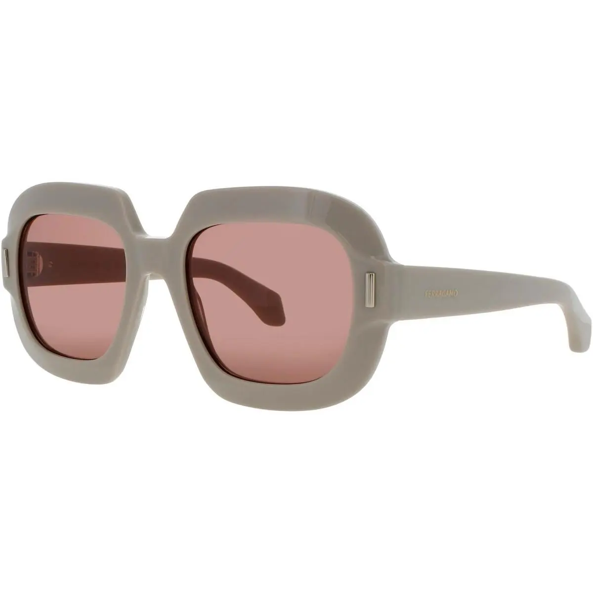 Salvatore Ferragamo Women`s Sunglasses Beige Acetate Full Rim Frame SF2068SE 259