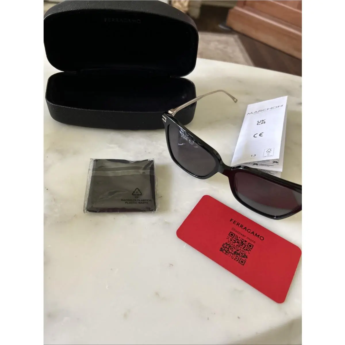 SF2036S-001 Sunglasses 56mm Unisex by Salvatore Ferragamo