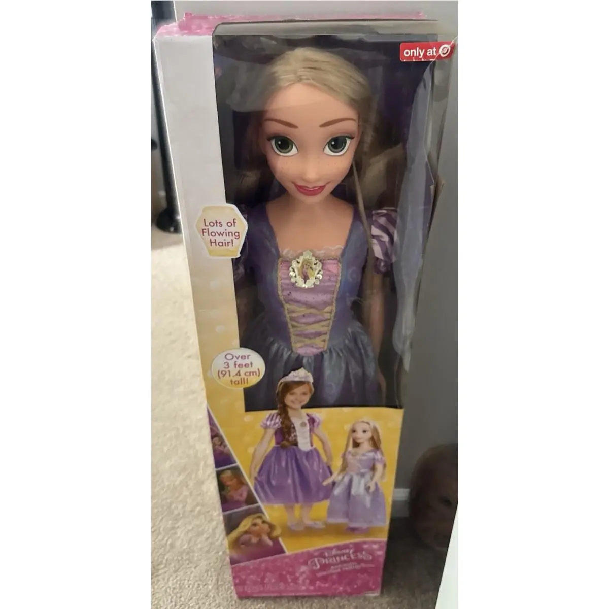 Disney Princess Rapunzel Fayritale Friend Doll 32” or 3 Feet 91.4 Cm . Tall