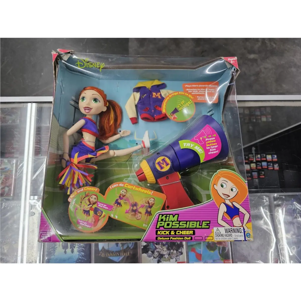 Disney Kim Possible Kick Cheer Deluxe Doll 10 Vintage