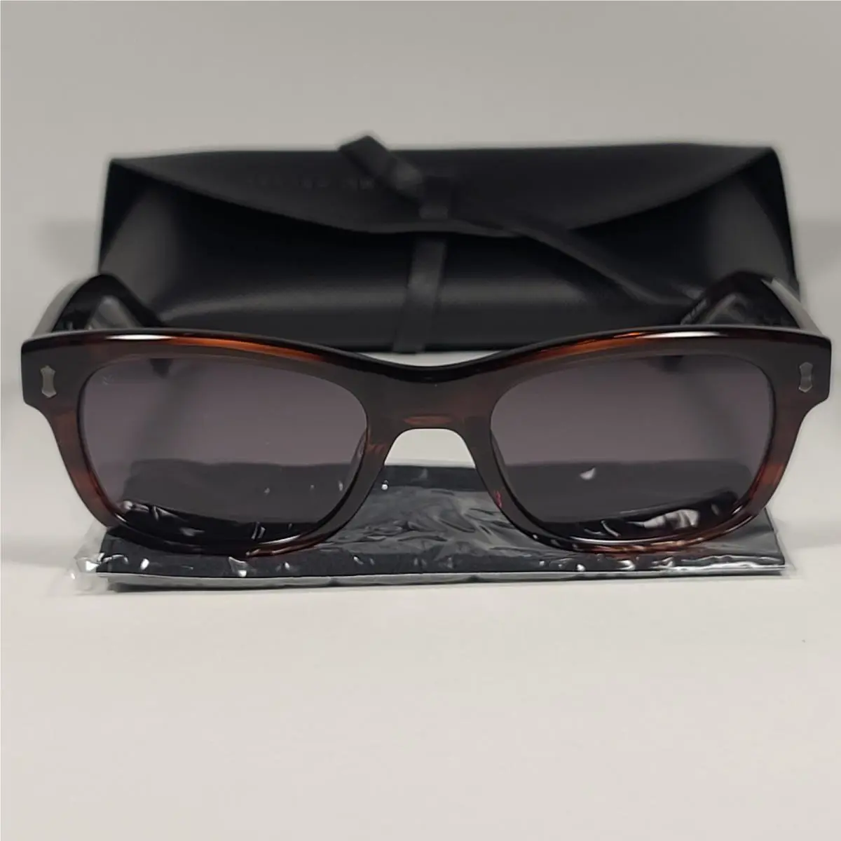 John Varvatos Men`s Rectangle Sunglasses JV V538 Brown Frame / Gray Lens