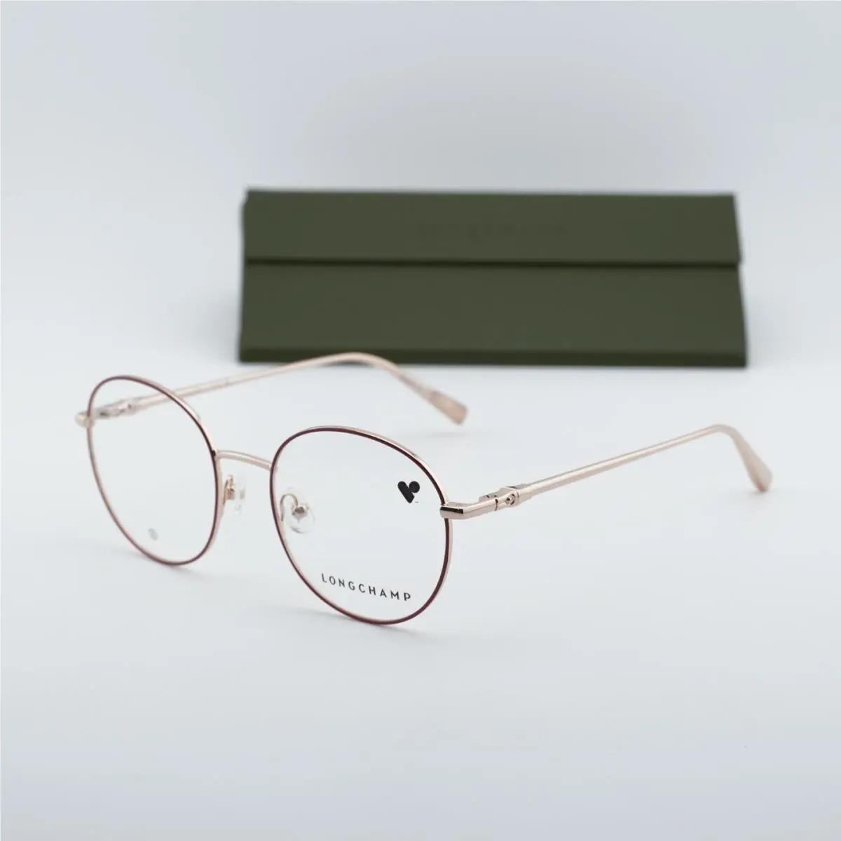 Longchamp LO2160 772 Rose Gold/burgundy 50mm Eyeglasses