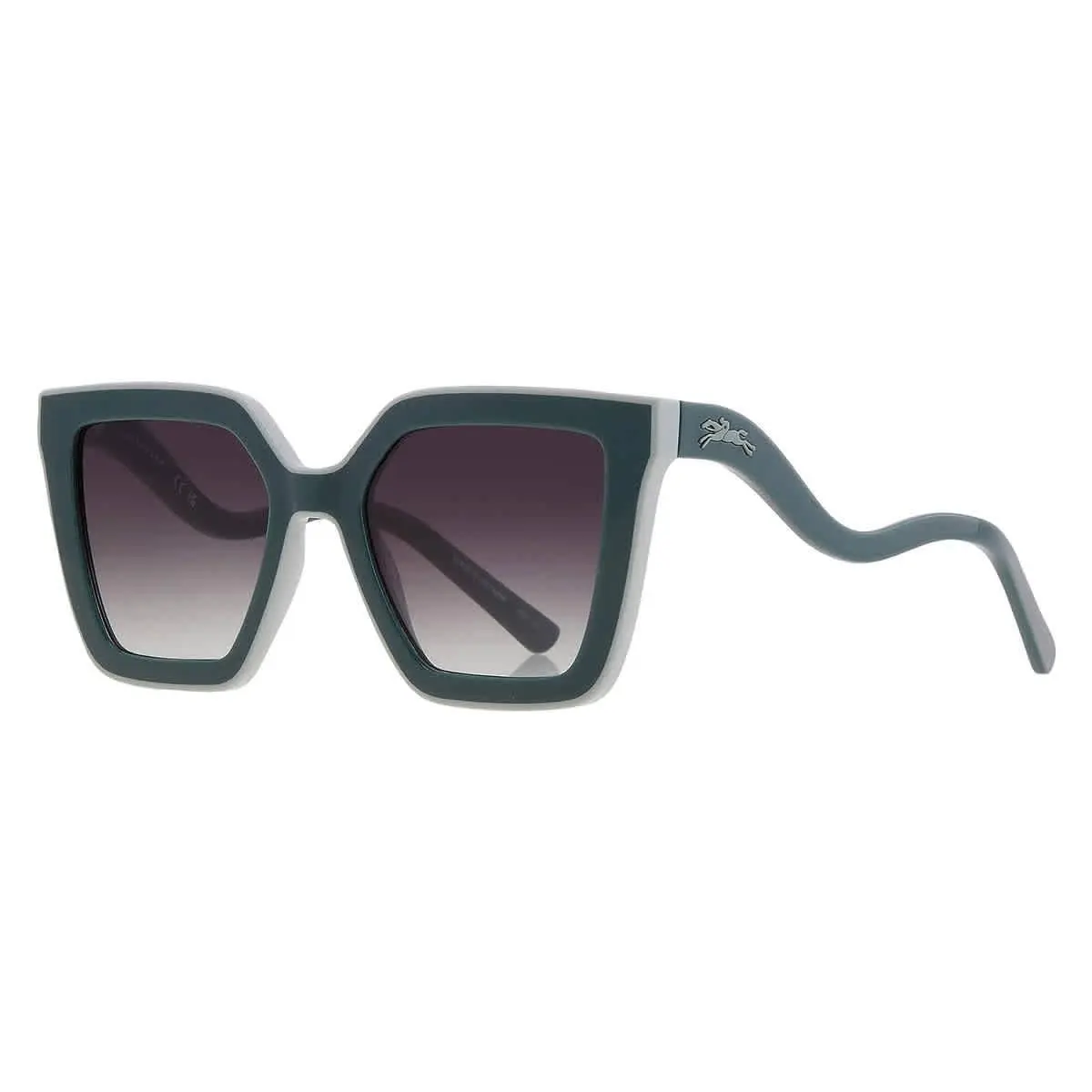 Longchamp Green Gradient Irregular Men`s Sunglasses LO792S 303 53 LO792S 303 53