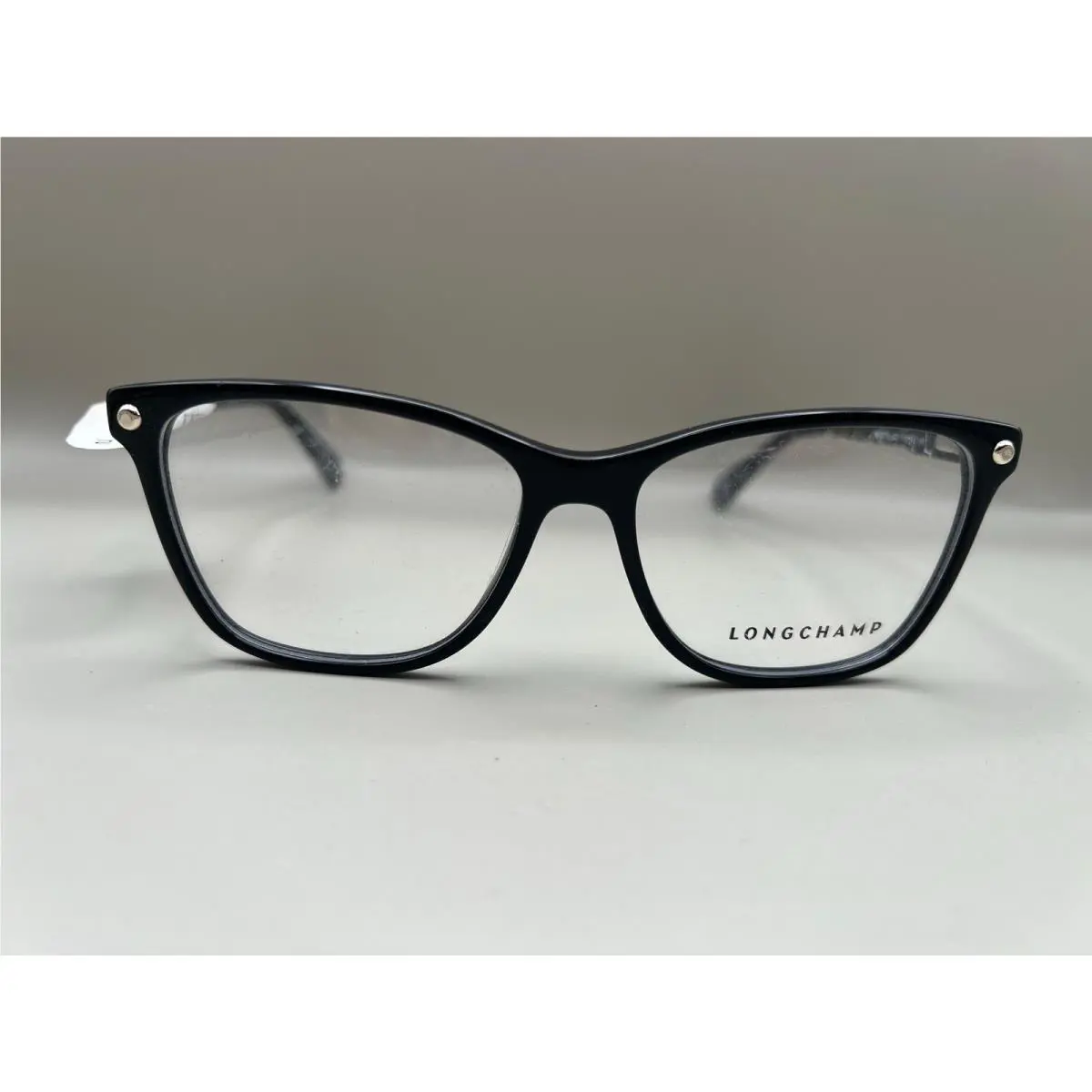Longchamp Eyeglasses Frames LO2613 001 Black Cat Eye Marble Arms 54-15-140